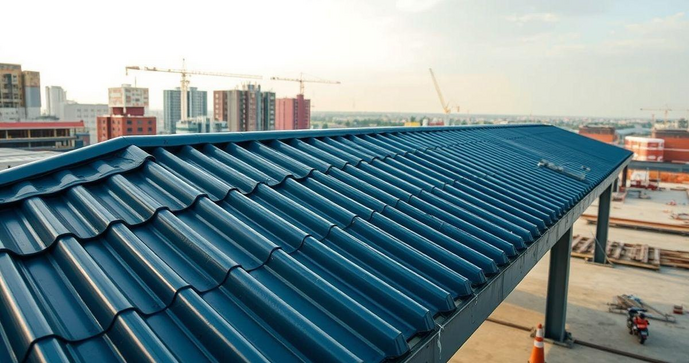 Telhas metálicas trapezoidais como solução eficiente para construção